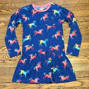 NWT Hatley Sz 8 Rainbow Horse Dress